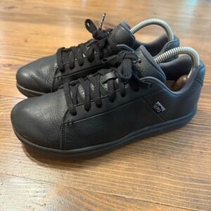 Lems Kourt Grip Midnight Black Shoes Mens 7.5 Womens 9 LEMS312 Barefoot Leather